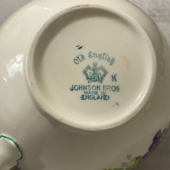 Vintage Johnson Brothers California Fruit 40 oz Beige Pitcher England c.1930 - Picture 9 of 9